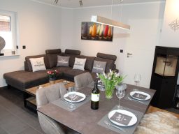 Terrasse Ferienhaus in Eilsum bei Greetsiel
